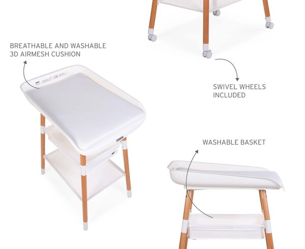 Childhome Evolux changing table, Natural White - Childhome