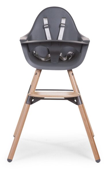 Childhome Evolu 2 barošanas krēsls 2in1, Natural Anthracite - Childhome