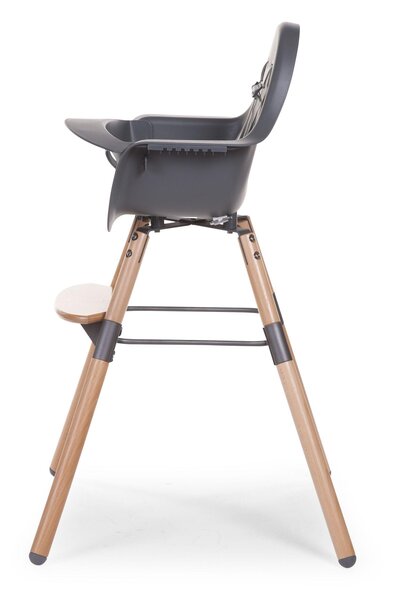 Childhome Evolu 2 chair 2in1 with bumper, Natural Anthracite - Childhome