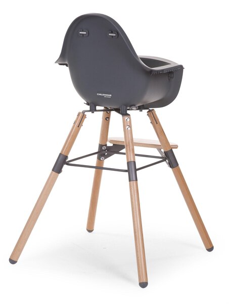 Childhome Evolu 2 barošanas krēsls 2in1, Natural Anthracite - Childhome