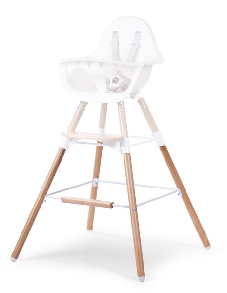 Childhome evolu extra long legs natural white + footstep - Childhome