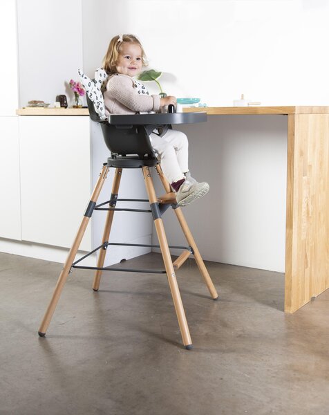 Childhome Evolu söögitooli ekstra pikkade jalgade komplekt, Anthracite - Childhome