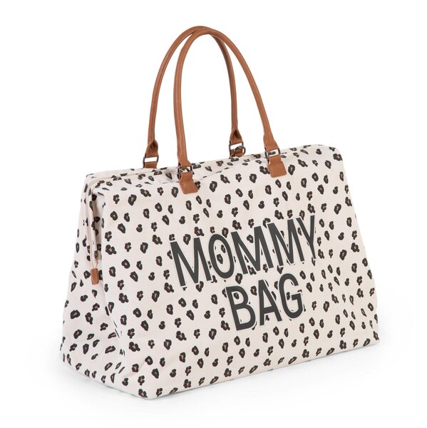 Childhome Mommy Bag mamos rankinė „Canvas Leopard“ - Childhome