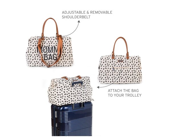 Childhome Mommy Bag suur tarvikute kott Canvas Leopard - Childhome