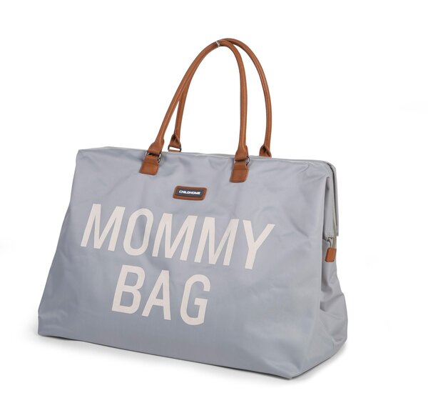 Childhome Mommy Bag suur tarvikute kott Grey/Offwhite - Childhome