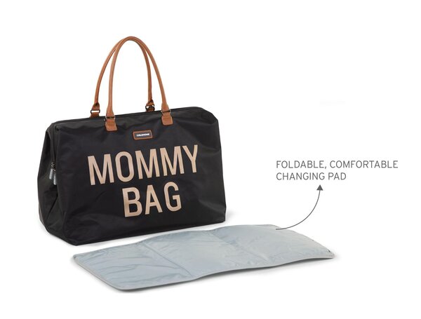 Childhome mommy bag big Black/Gold - Childhome