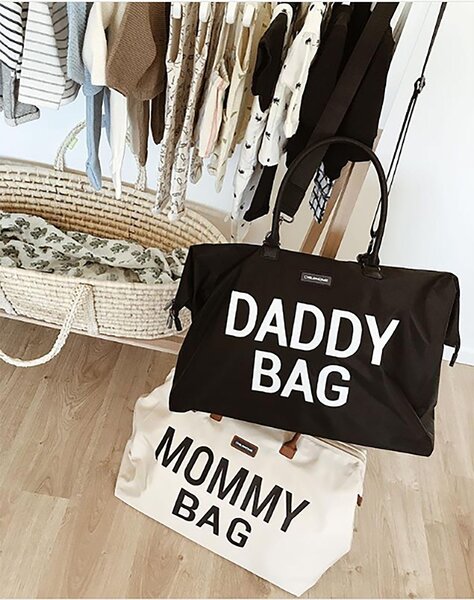 Childhome Mommy Bag ceļojumu soma Mommy, Offwhite/Black - Childhome