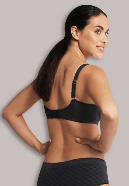 Carriwell Nursing Bra with Carri-Gel Deluxe Black Check, S - Carriwell