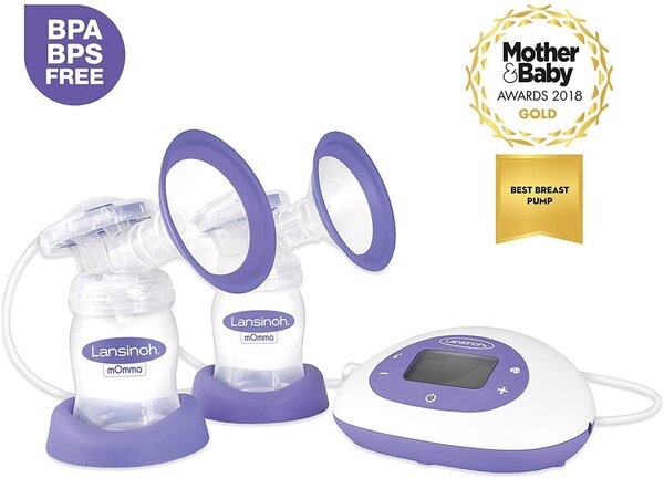 Lansinoh 2-in-1 Electric Breast Pump BPA/BPS free  Violet - Lansinoh