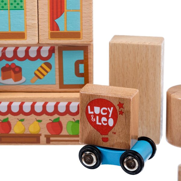 Lucy & Leo деревянная игрушка Blocks (mid set, 25 ps) - Lucy & Leo