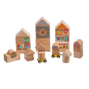 Lucy & Leo wooden toy Blocks (big set, 32 ps) - Lucy & Leo