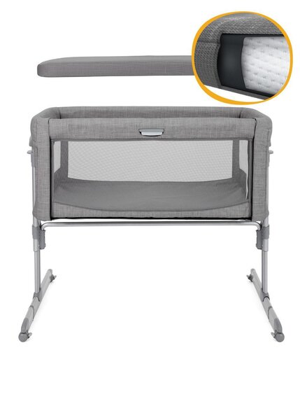 Joie Roomie Glide bedside crib Foggy Gray - Joie