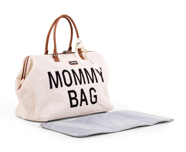 Childhome Mommy Bag suur tarvikute kott Teddy OffWhite - Childhome