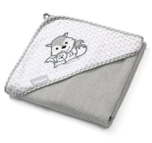 BabyOno bambusest kapuutsiga vannirätik 100x100cm, Grey - Leander