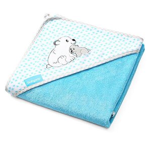 BabyOno bambusest kapuutsiga vannirätik 100x100cm, Blue - Leander