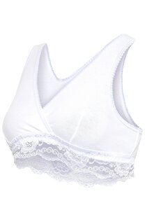 Carriwell Organic Crossover Nursing Bra White S - Carriwell