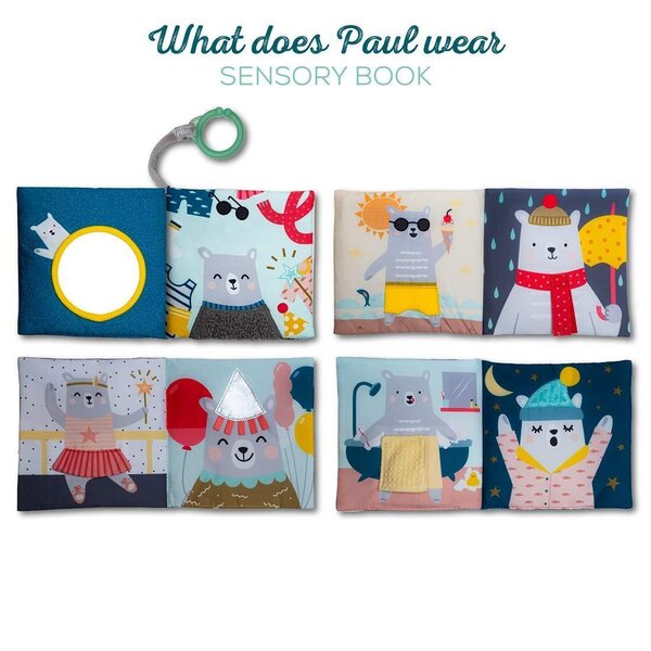 Taf Toys baby book What does Paul wear - Taf Toys