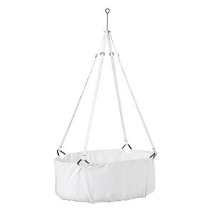 Leander classic cradle including mattress, White - Joie