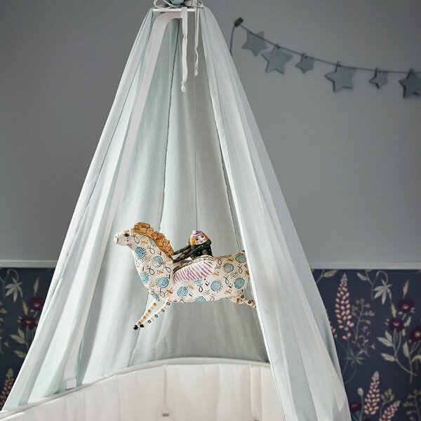 Leander canopy for Classic baby cot, Dusty Blue - Leander