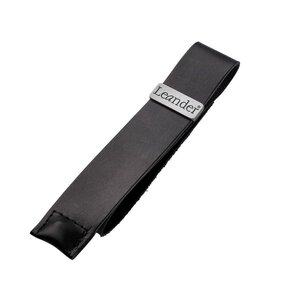 Leander leather strap for safety bar, Black - Leander