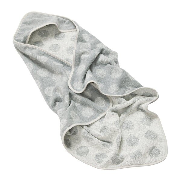 Leander hooded towel 80x80cm, Cool grey  - Leander