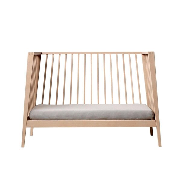 Leander Linea baby cot 65x132cm, Oak - Leander