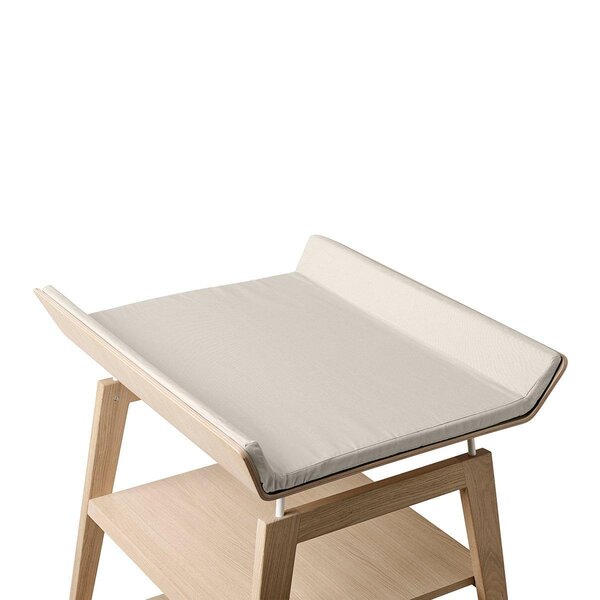 Leander changing table w. mat Linea, Beech - Leander