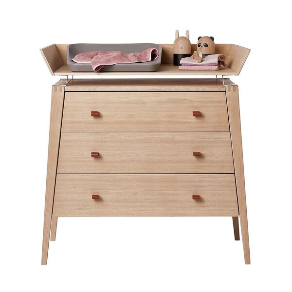 Leander changing unit for Linea dresser, Oak - Leander