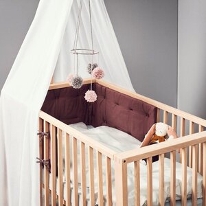 Leander Canopy for Linea and Luna baby cot, White  - Leander