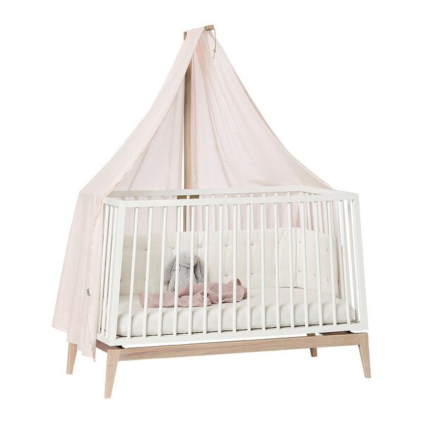 Leander Canopy for Linea and Luna baby cot, Dusty Rose - Leander