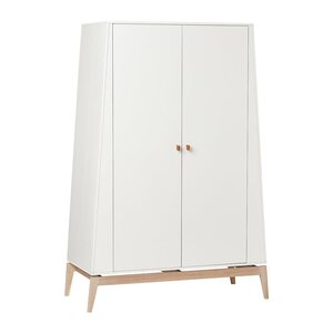 Leander Luna riidekapp 190x130cm, White Oak - Leander