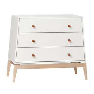 Leander Luna kummut, White/Oak  - Leander