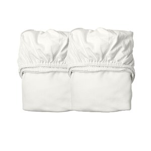 Leander sheet for cradle 40x80cm, Snow, 2 pcs - Sebra