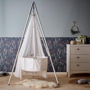 Leander sheet for cradle 40x80cm, Snow, 2 pcs - Sebra