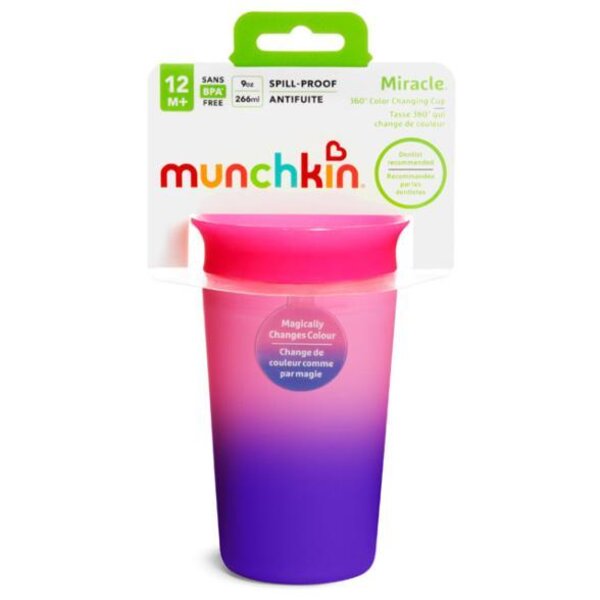 Munchkin harjutustass 266ml, värvimuutev  - Munchkin