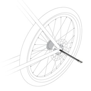 Cybex ašis 154-172mm (M12x1.0) - Cybex