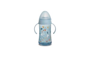 Suavinex nepiloša pudelīte ar rokturiem 270ml, Forest Blue +4m  - Suavinex