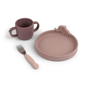 Done by Deer Peekaboo dinner set Deer Friends Powder  - Suavinex