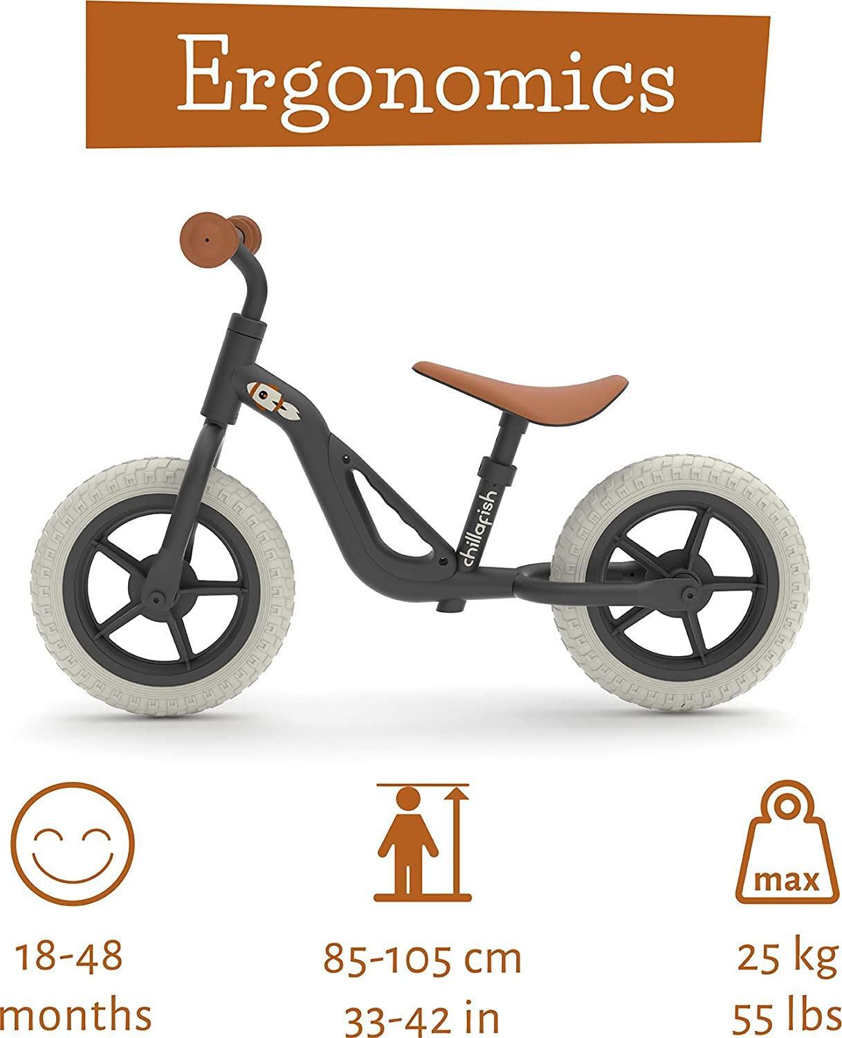 Chillafish Charlie balance bike Black NordBaby