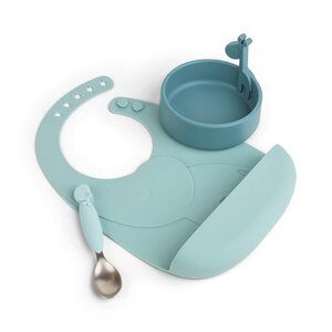 Done by Deer Peekaboo first meal set Deer friends Blue - Suavinex