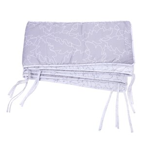 Nordbaby Cot Bumper Grey/Frozen Leaves - Nordbaby