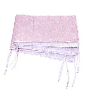 Nordbaby Cot Bumper Pink/Frozen Leaves - Nordbaby