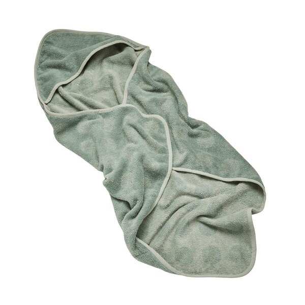 Leander dvielis ar kapuci 80x80cm, Sage Green - Leander