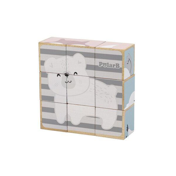 PolarB 6-Side Puzzle Blocks Multicolor - PolarB