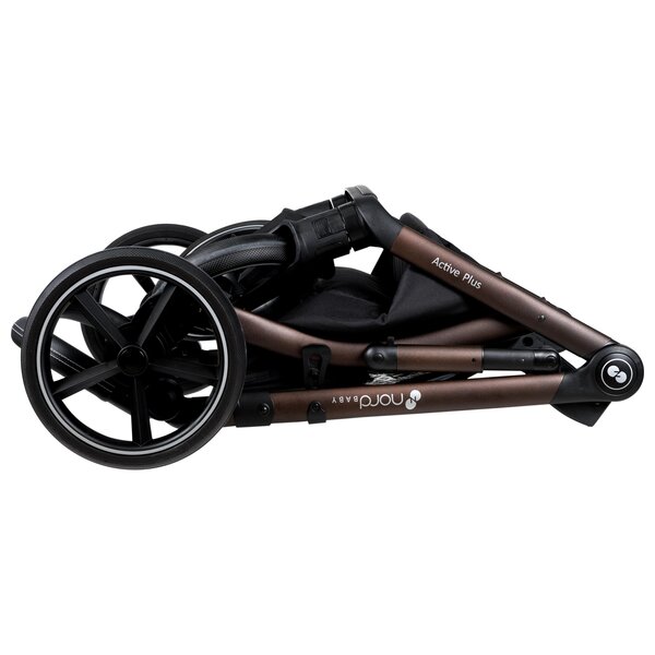 Nordbaby Active Plus stroller set Sea Green, Bronze Black - Nordbaby