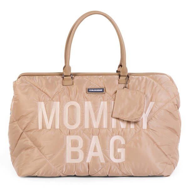 Childhome Mommy Bag suur tarvikute kott Puffered Beige - Childhome