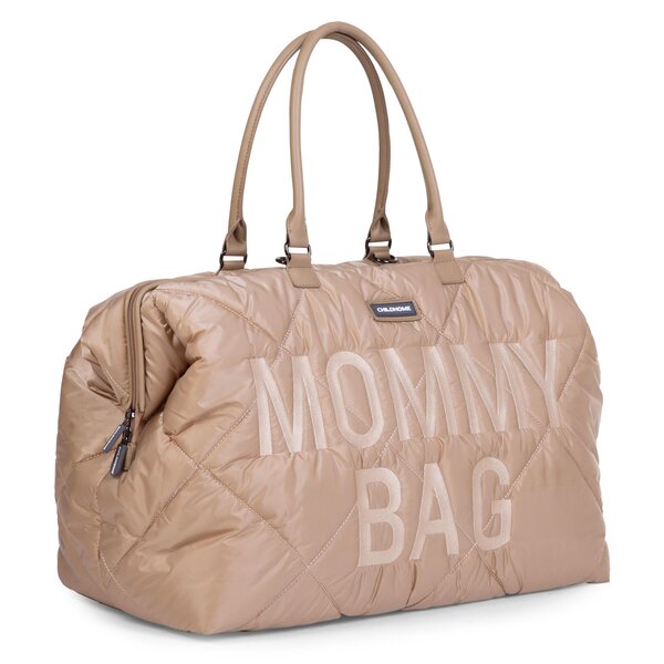 Childhome Mommy Bag ceļojumu soma Puffered Beige - Childhome
