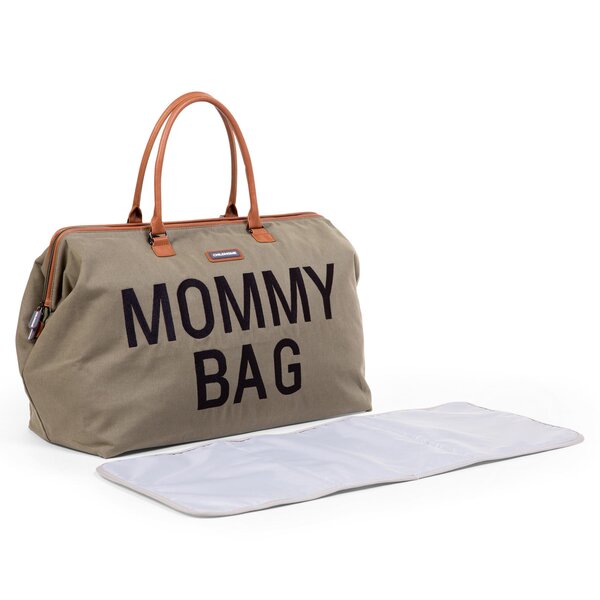 Childhome Mommy Bag suur tarvikute kott Canvas Khaki - Childhome