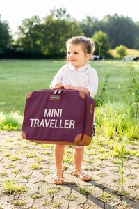 Childhome Mini traveller kids suitcase Aubergine - Childhome