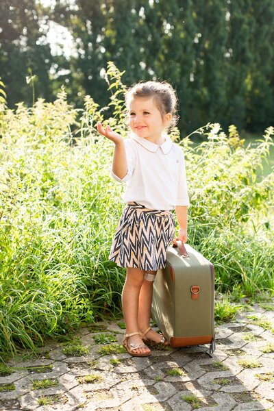 Childhome Mini Traveller bērnu čemodāns Kaki - Childhome